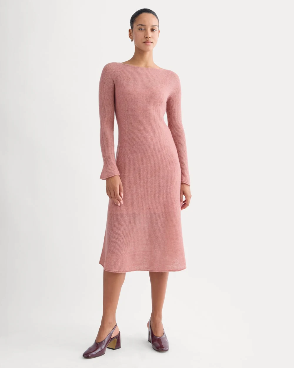 The Air Alpaca™ Sweater Dress | Rose Dust