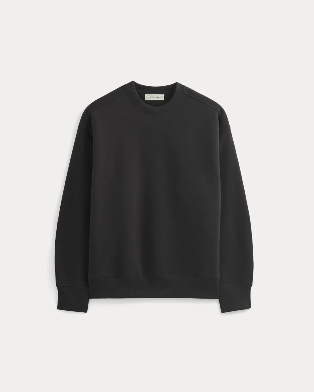 Luxe Fleece Crew Pullover | Black