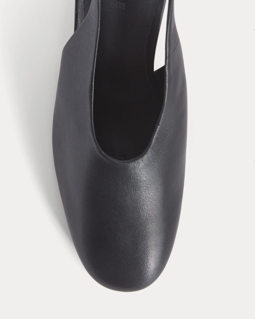 Curved Slingback Heel | Black