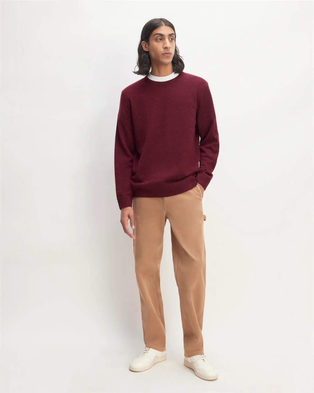 The Cashmere Crew | Burgundy Donegal