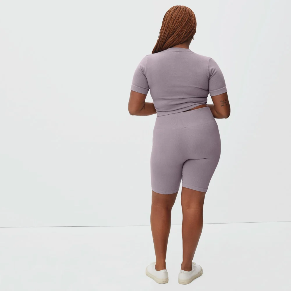 The Seamless Bike Short | Dusty Lavender