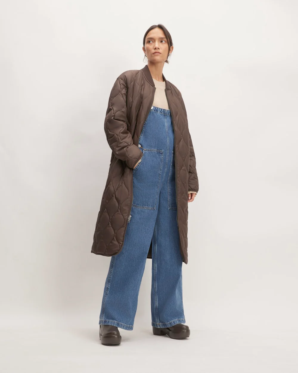 The ReNew Long Liner | Earth Brown