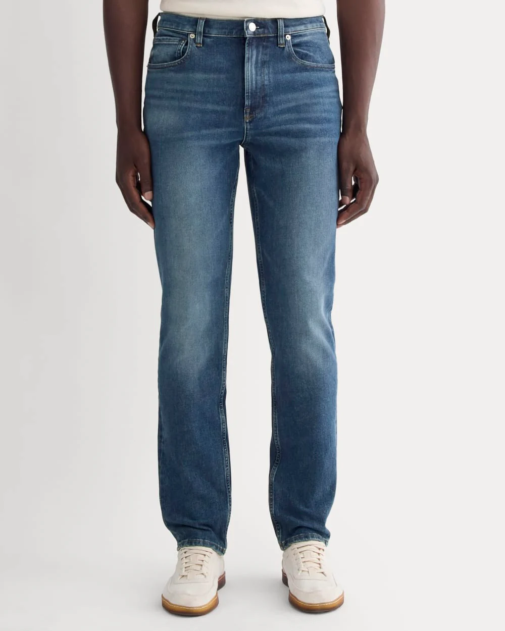 The Relaxed 4-Way Stretch Organic Jean | Uniform | Dark Indigo Fade