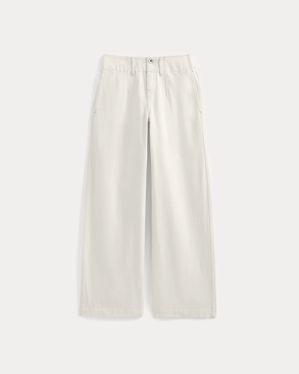 The Mid-Rise Trouser Jean | Ecru