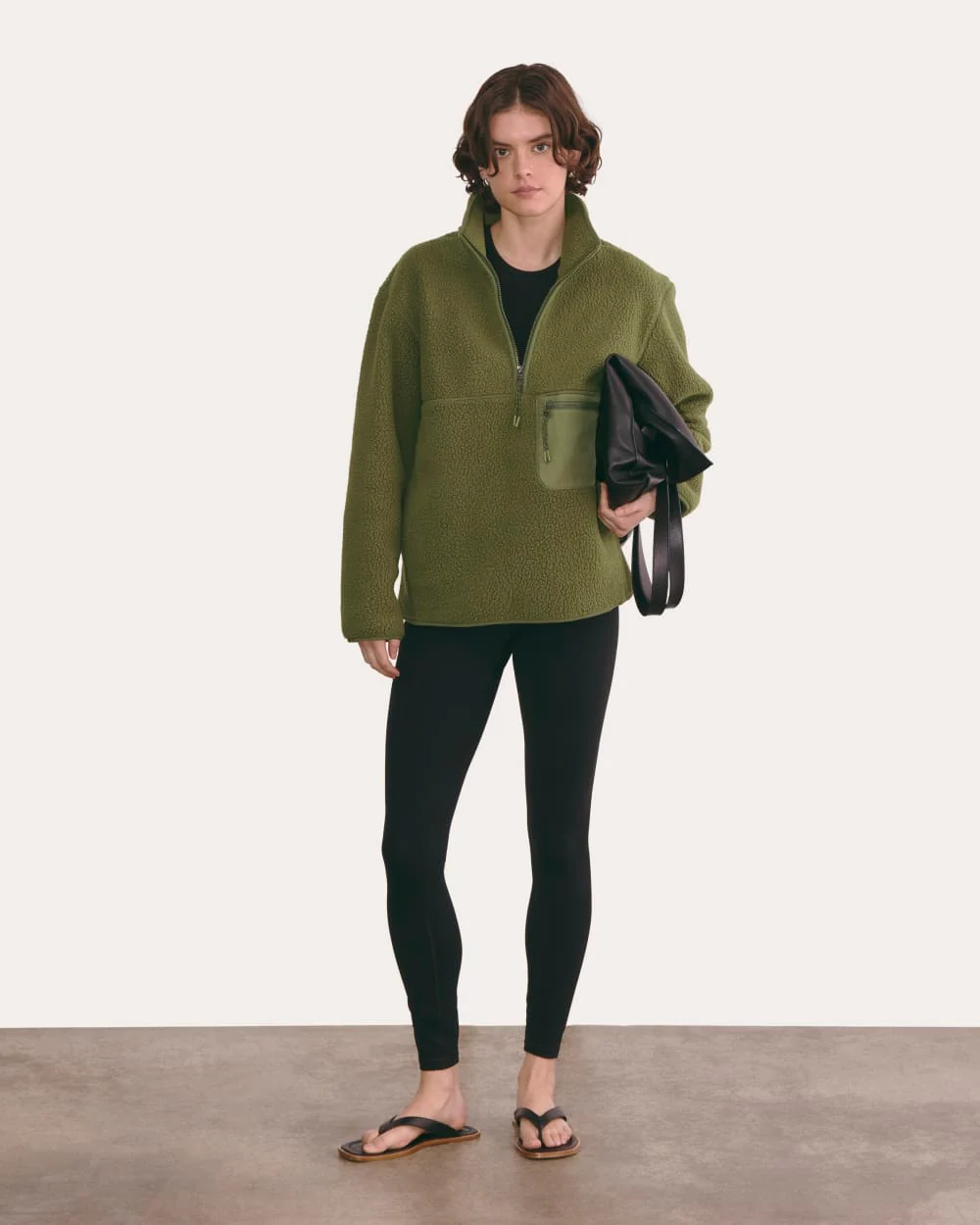 The ReNew Fleece Oversized Half-Zip | Kalamata