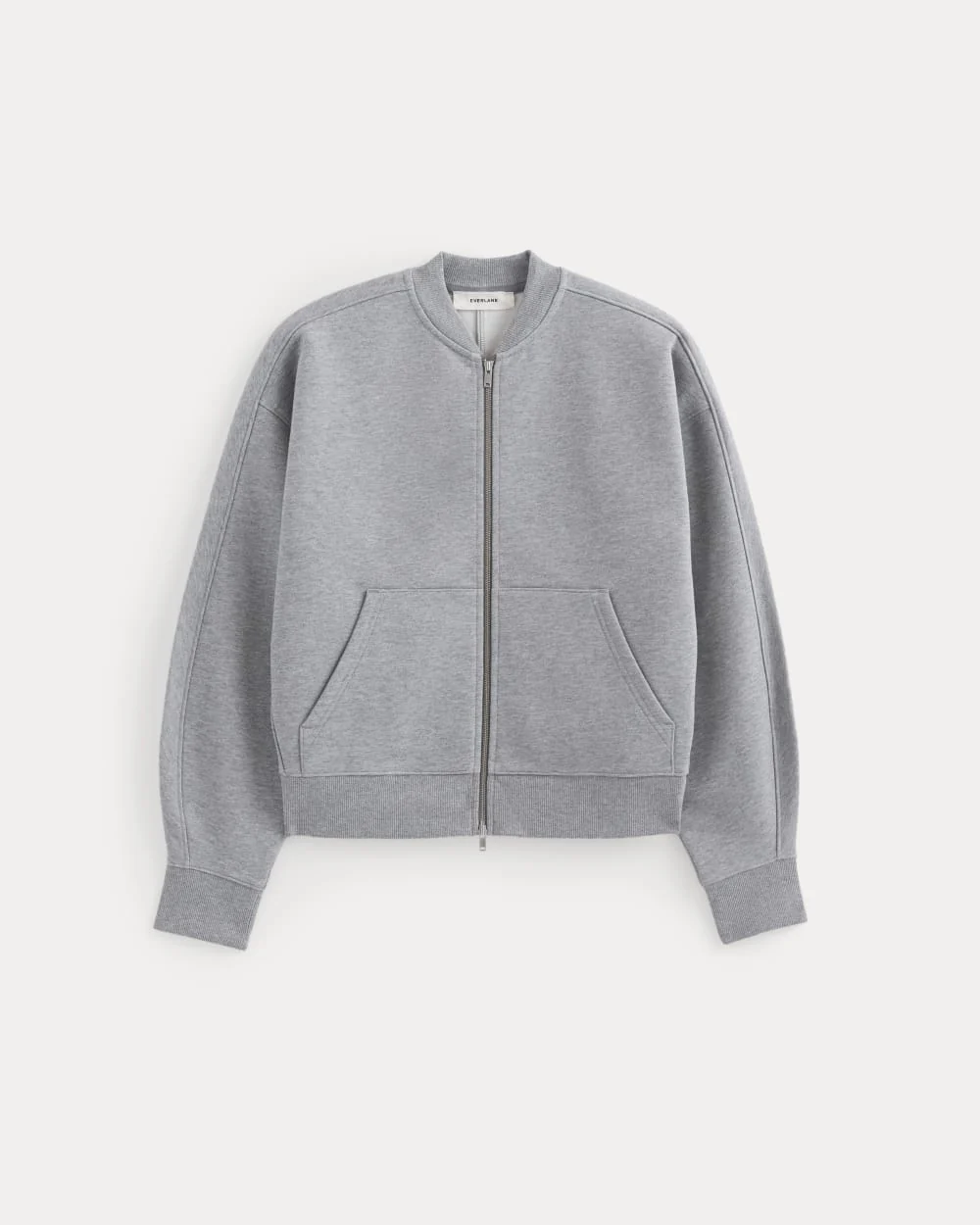 Luxe Fleece Bomber Jacket | Vintage Heather Grey