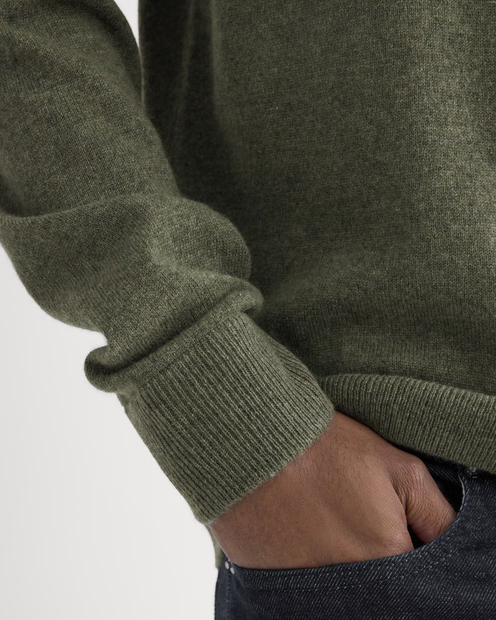 The Cashmere Crew | Heathered Deep Lichen