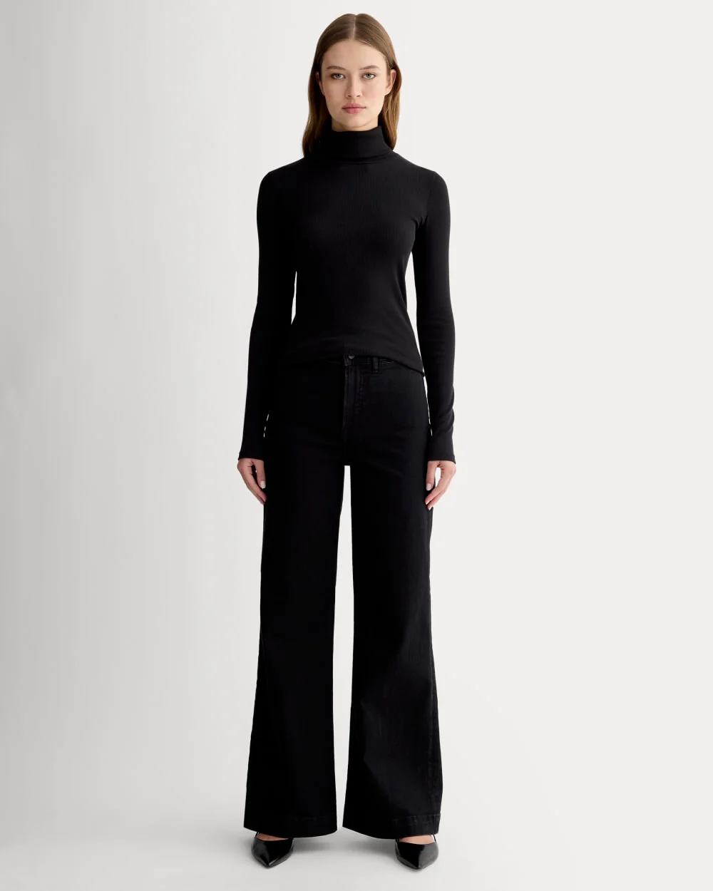 The Luxe Rib Turtleneck | Black
