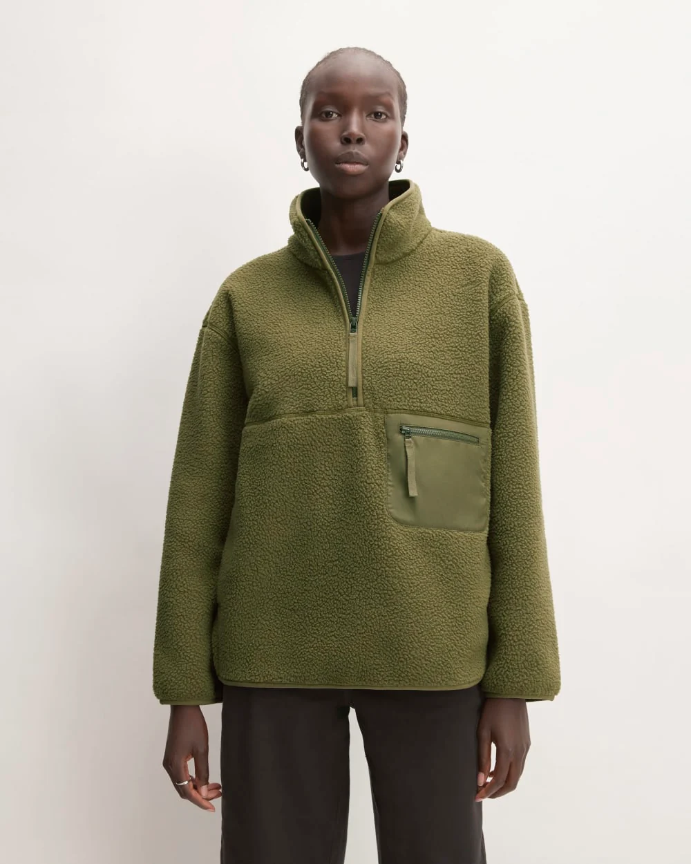 The ReNew Fleece Oversized Half-Zip | Kalamata