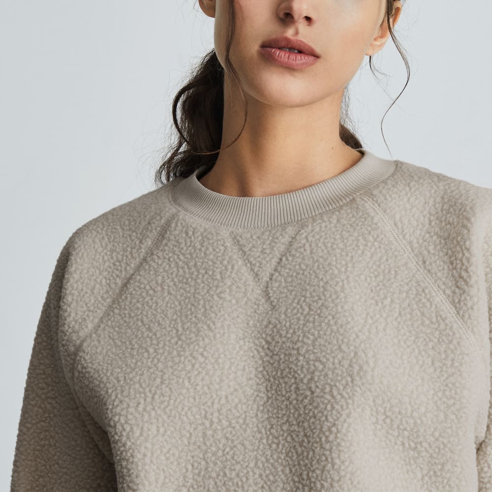 The ReNew Fleece Raglan Sweatshirt | Sandstone
