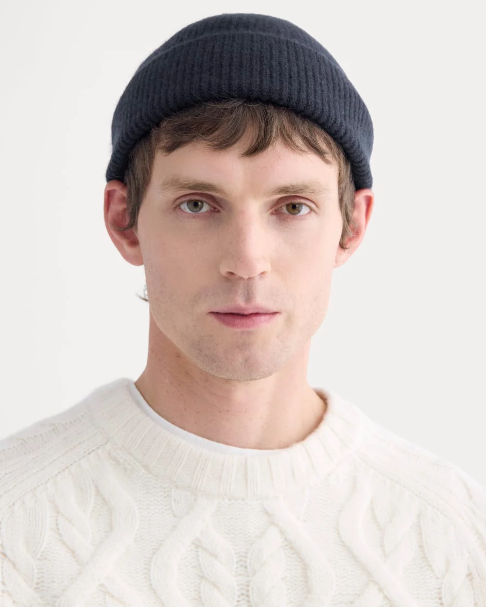 Cashmere Docker Beanie |  Navy