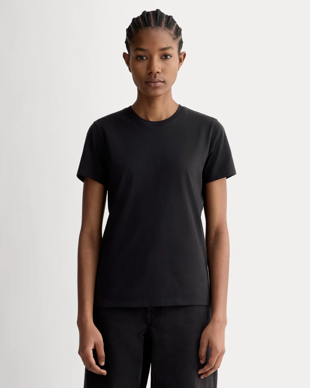 The Slim Crew in Essential Cotton | Black