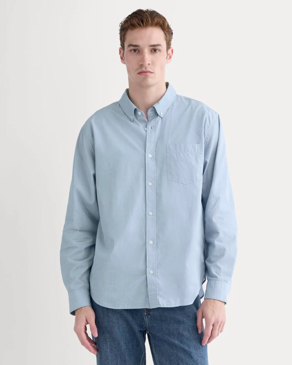 Washed Poplin Shirt | Dutch Blue
