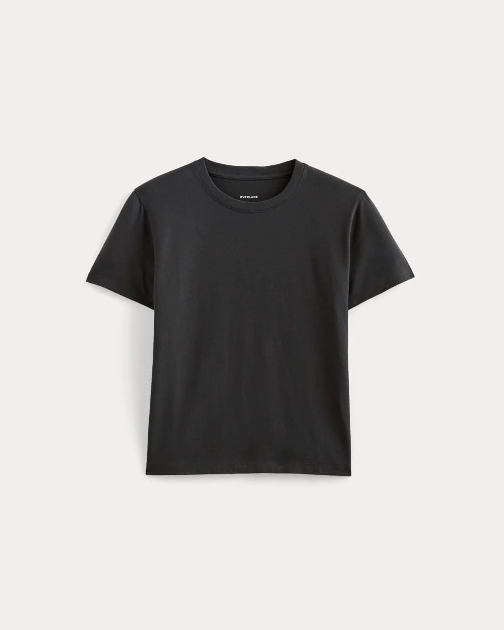 The Box-Cut Tee in Essential Cotton | Washed Black | No Pocket