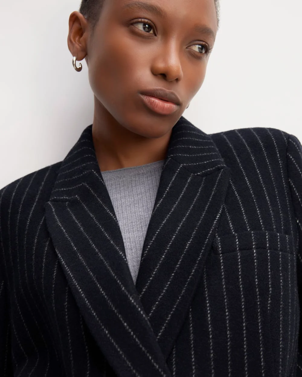 The ReWool® Double-Breasted Blazer | Navy / Bone