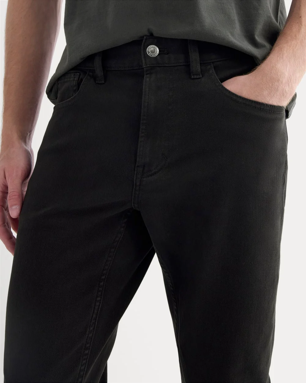 The Stretch Twill 5-Pocket Pant | Black