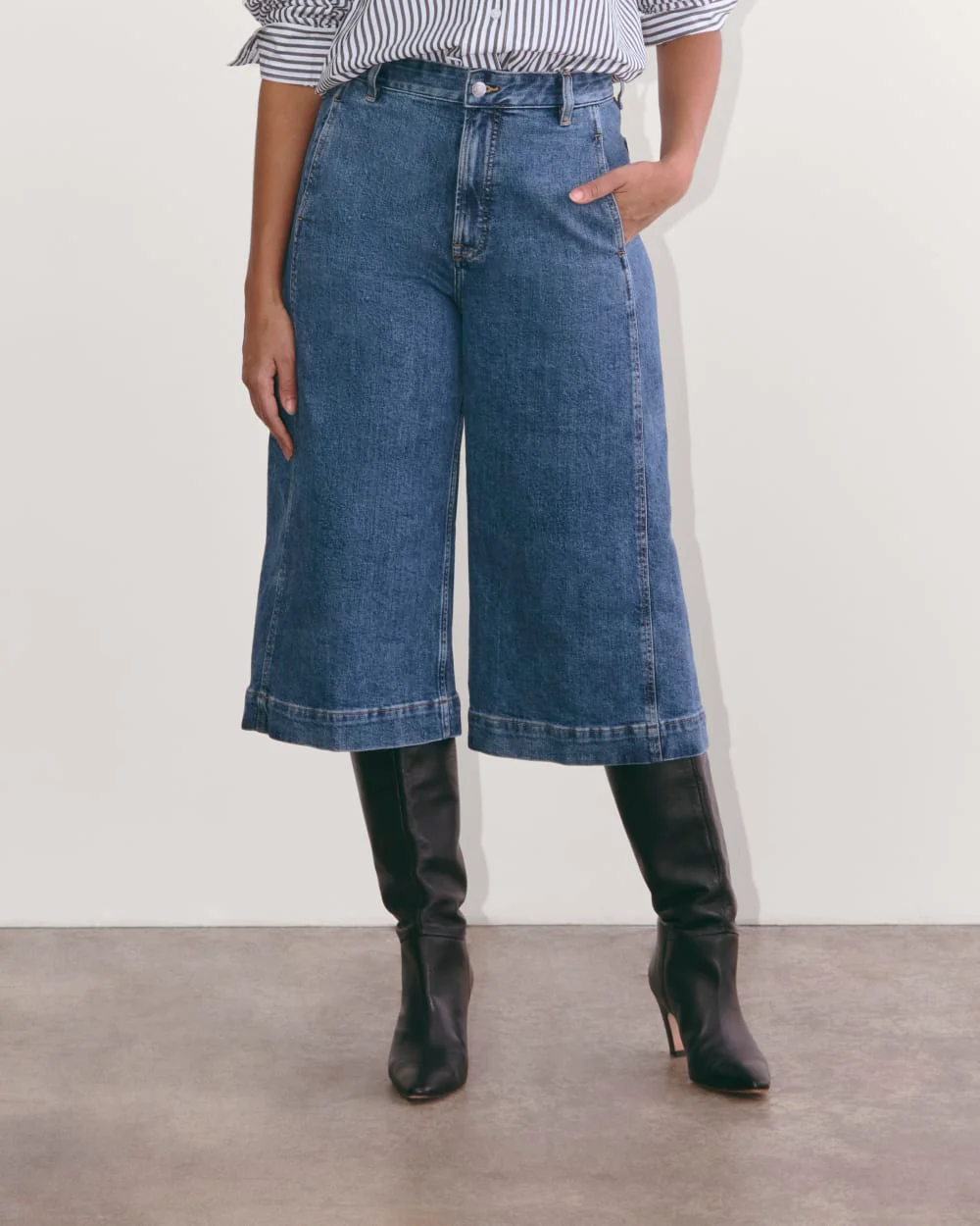 The Denim Culotte | New Blue