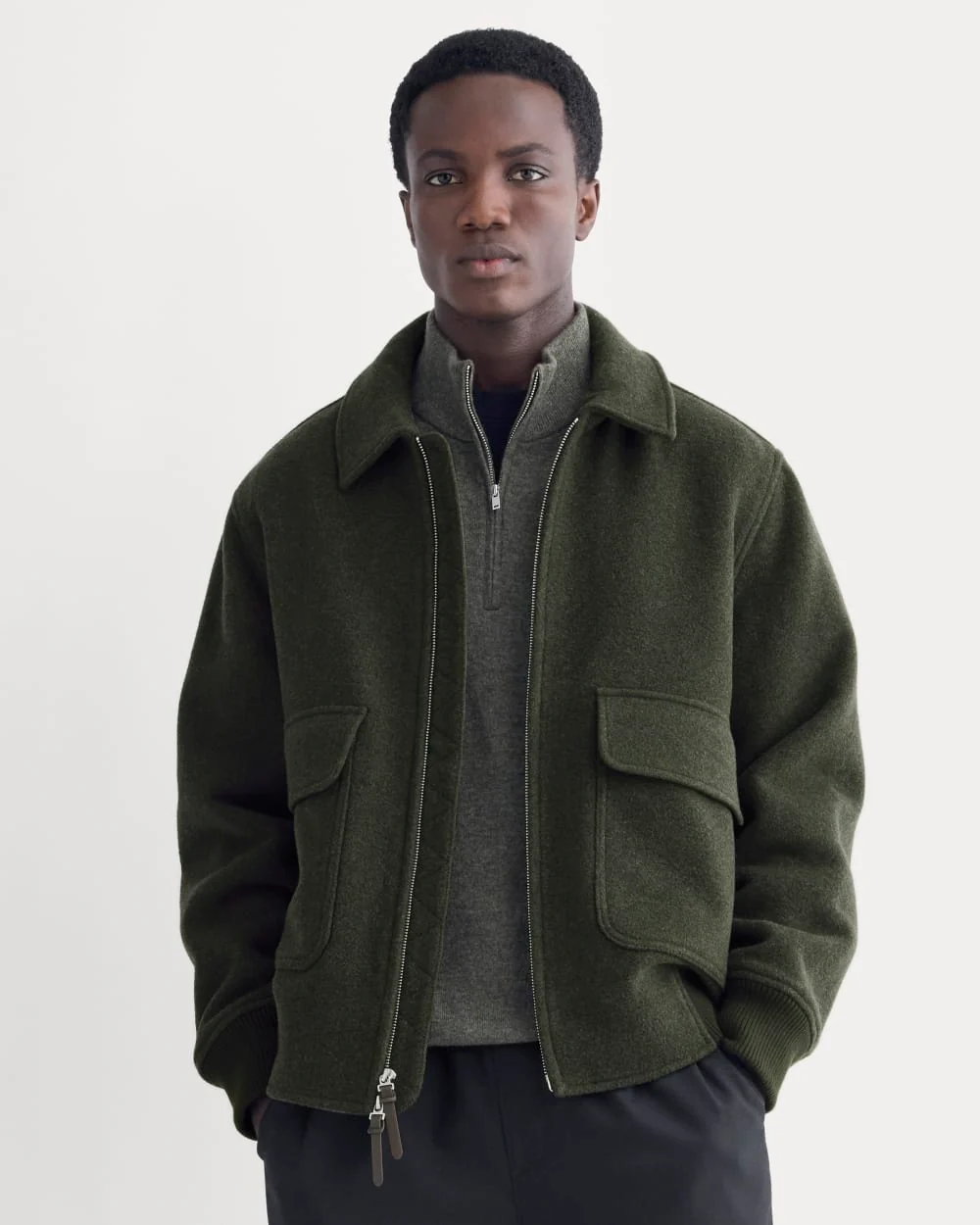 ReWool Flight Jacket | Heather Beech