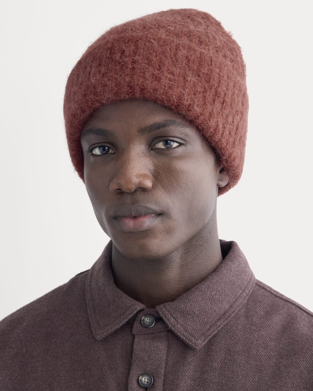 Plush Alpaca Beanie | Merlot
