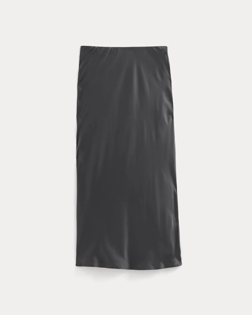 Slip Skirt in Silk Charmeuse | Graphite