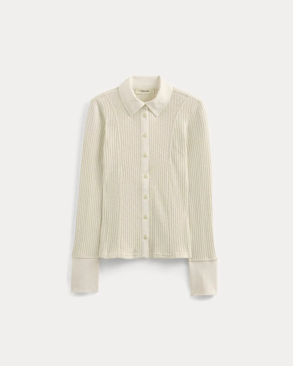 Cozy Rib Button-Up | Bone