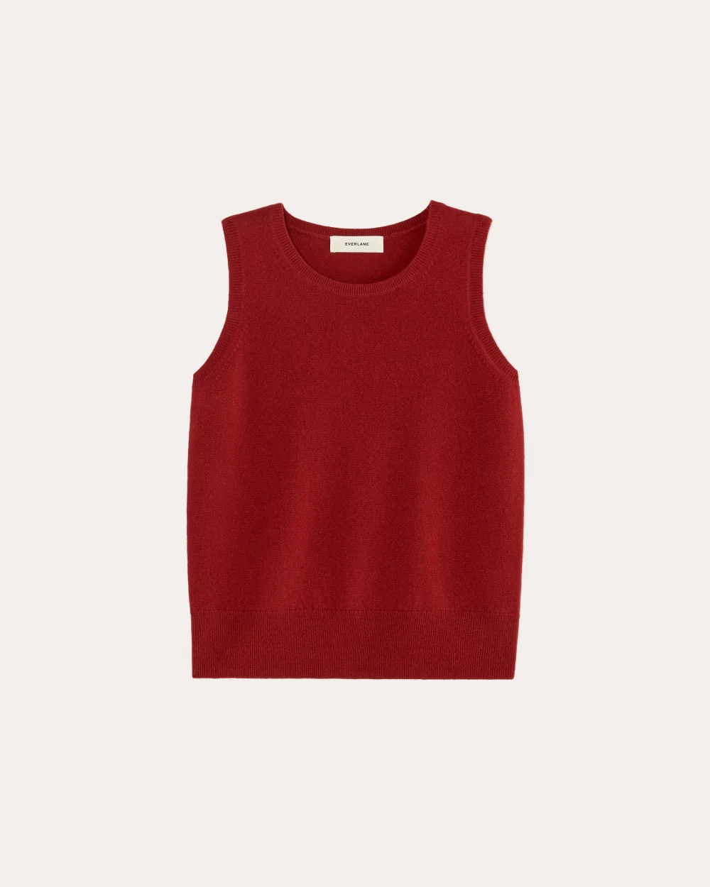 The Classic Tank in Cashmere | Berry Red