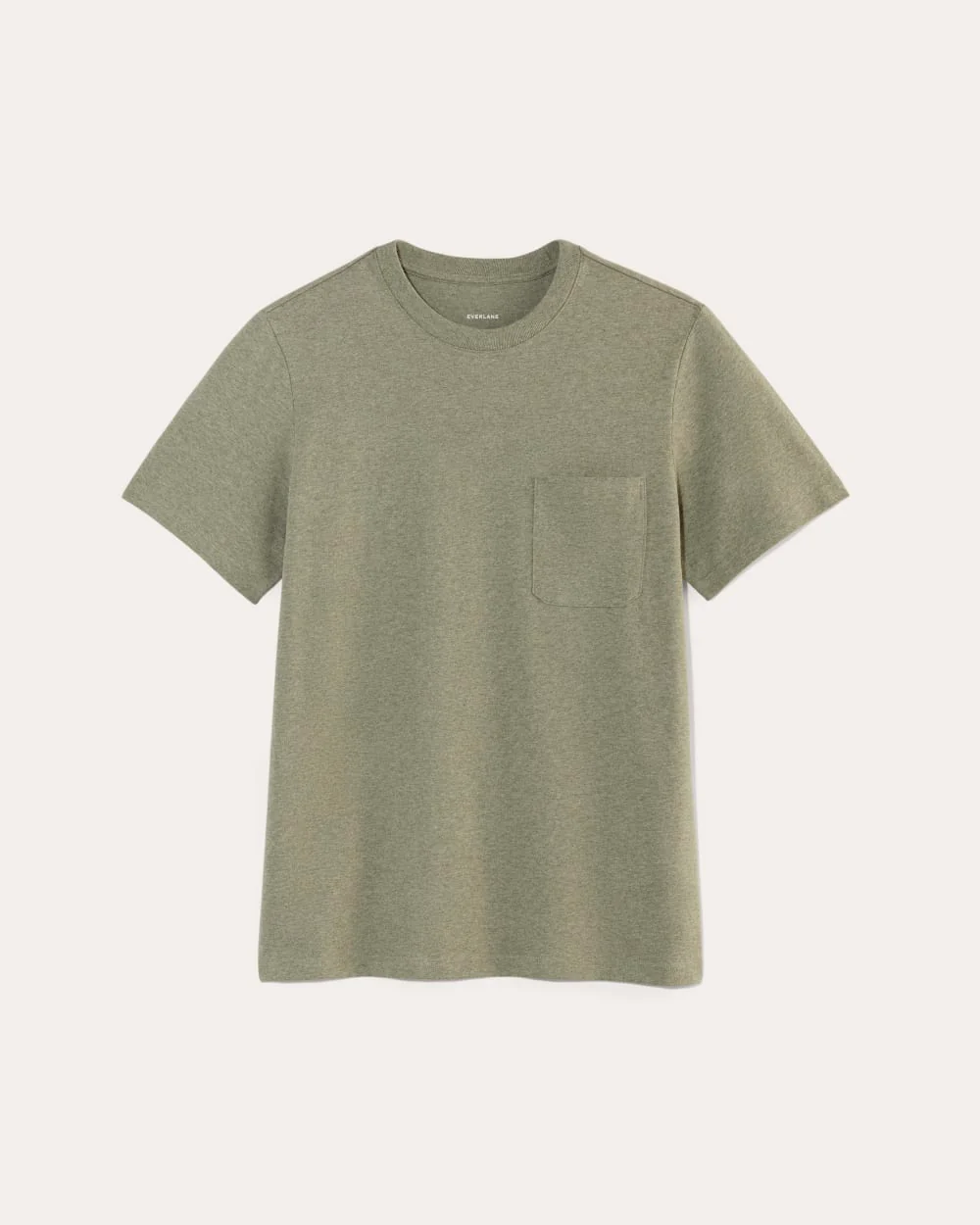The Premium-Weight Pocket Tee | Uniform | Heather Sage Green