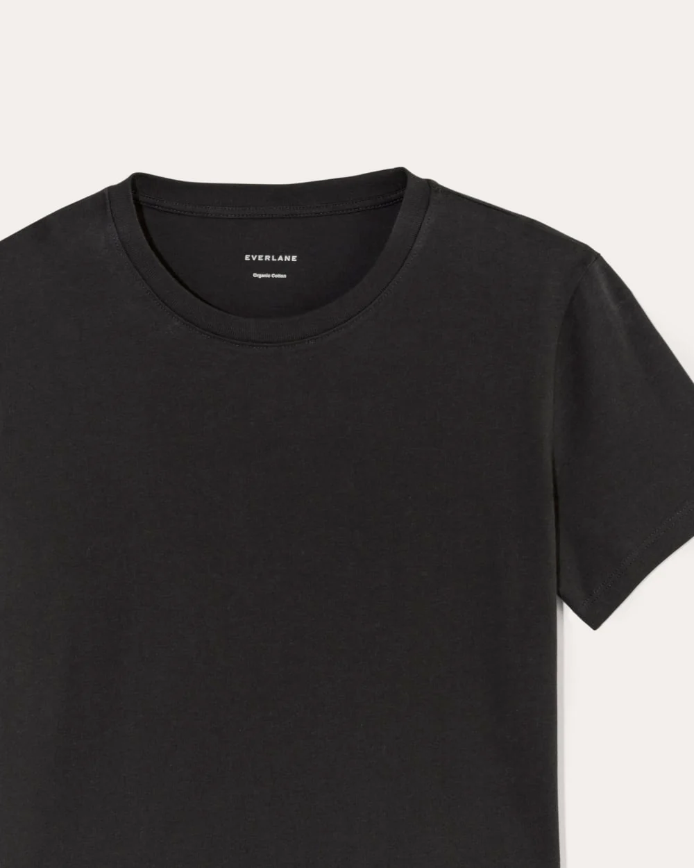 The Box-Cut Tee in Essential Cotton | Black | No Pocket