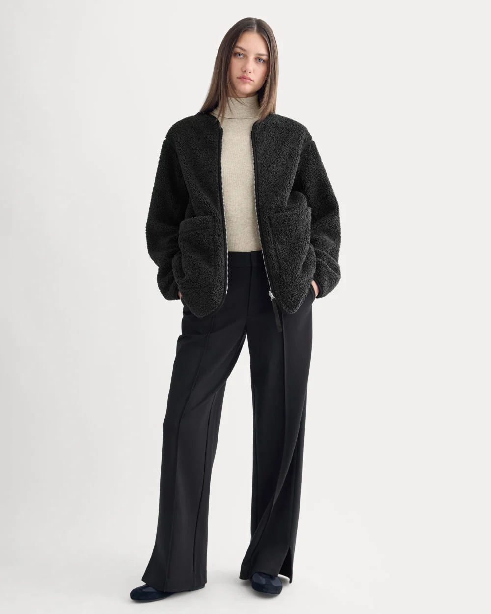 Reversible Teddy Jacket | Black