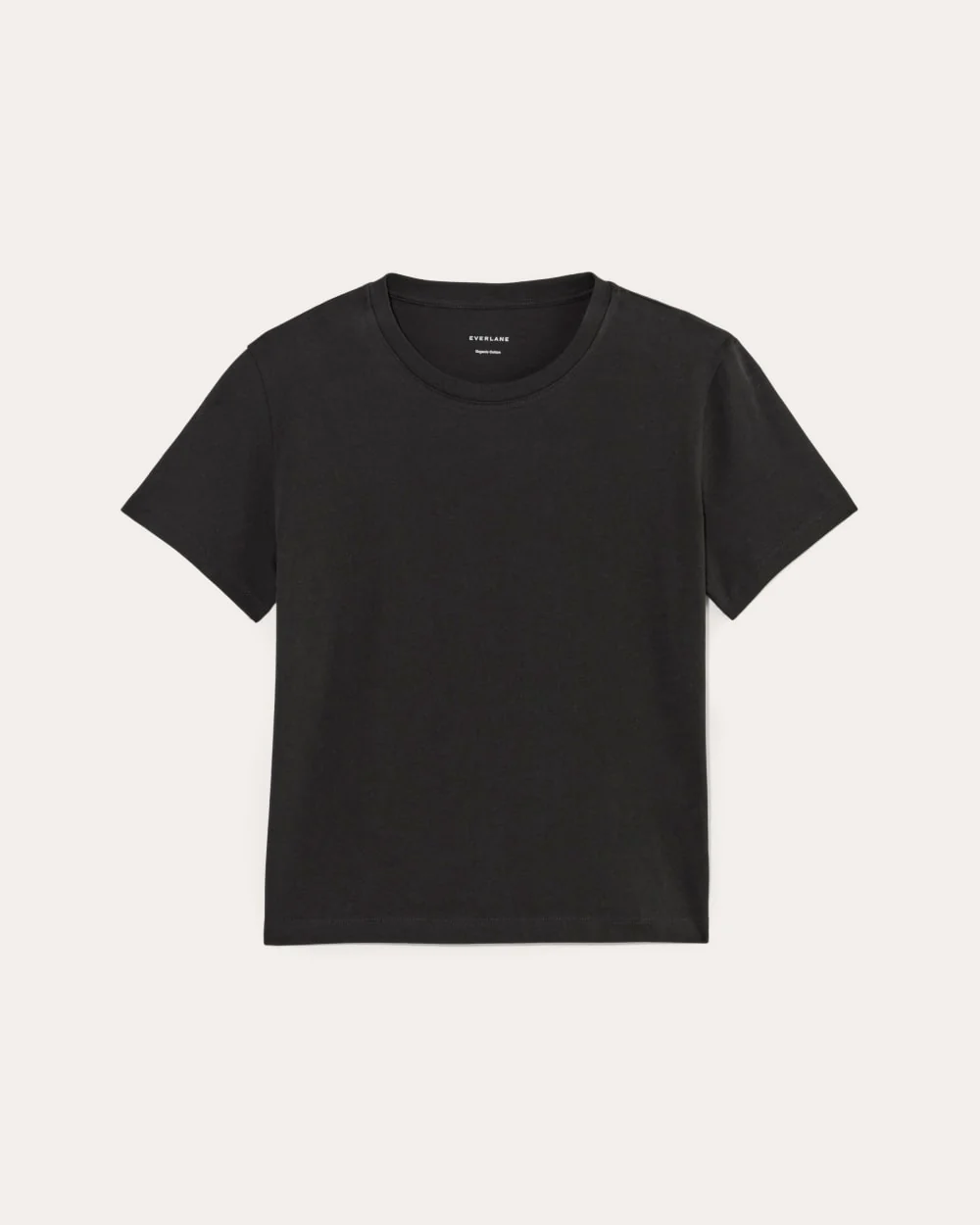 The Box-Cut Tee in Essential Cotton | Black | No Pocket