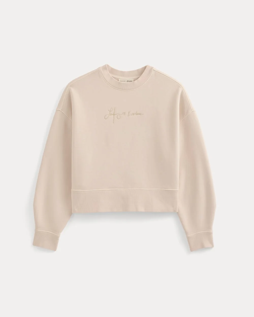 Everlane x The Laufey Foundation Cropped Sweatshirt | Pale Peony