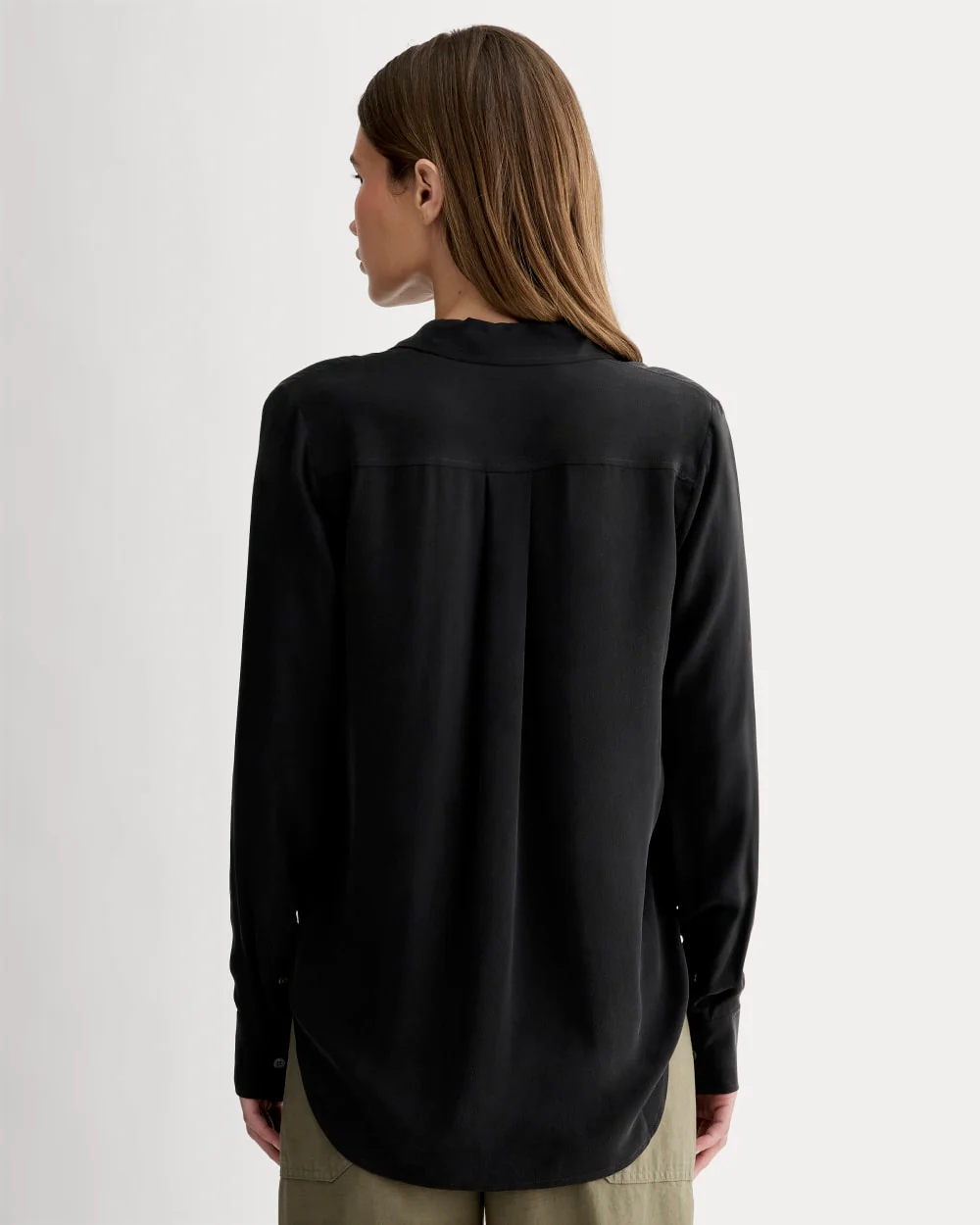 The Must-Have Shirt in Washable Silk | Black
