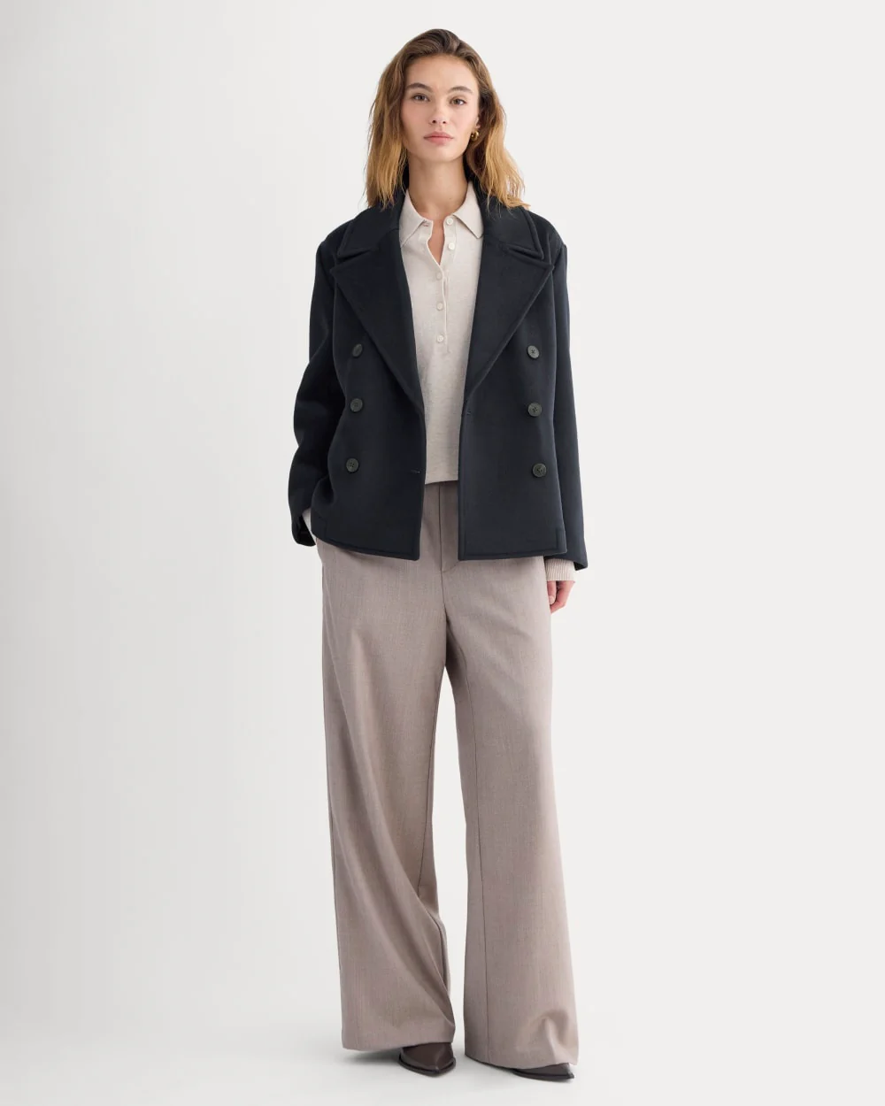 ReWool Short Peacoat | Deep Navy