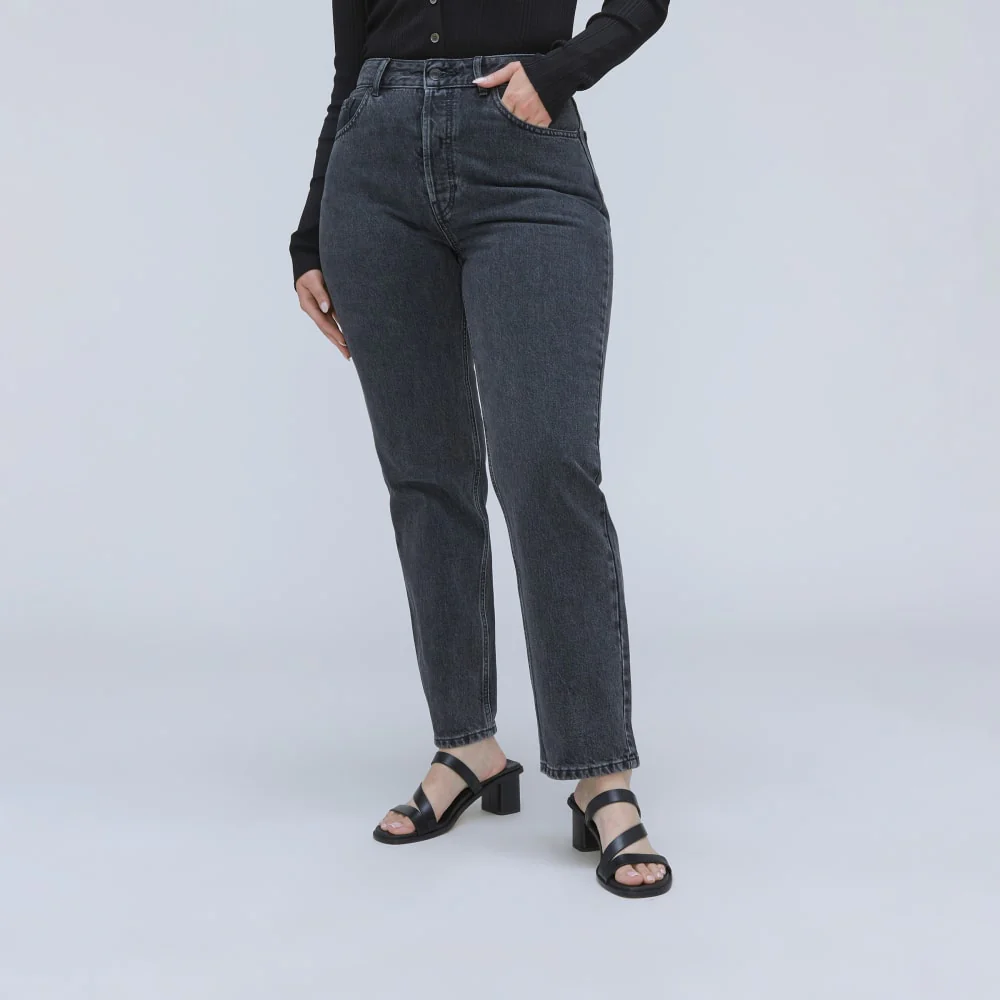 The '90s Cheeky Hourglass Jean | Washed Black | 26.5 Inseam