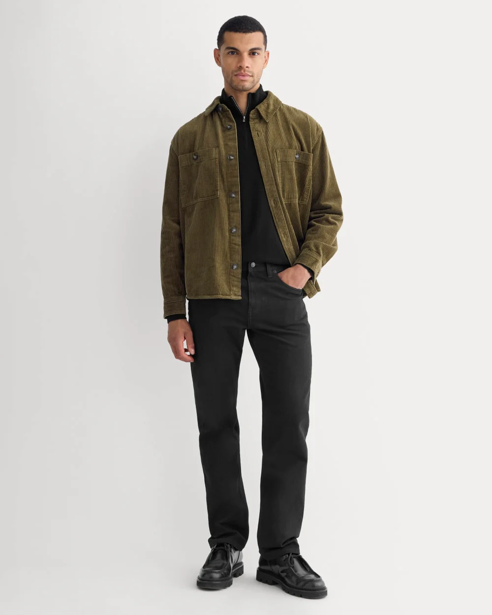 Straight-Leg Stretch Jean |  Black