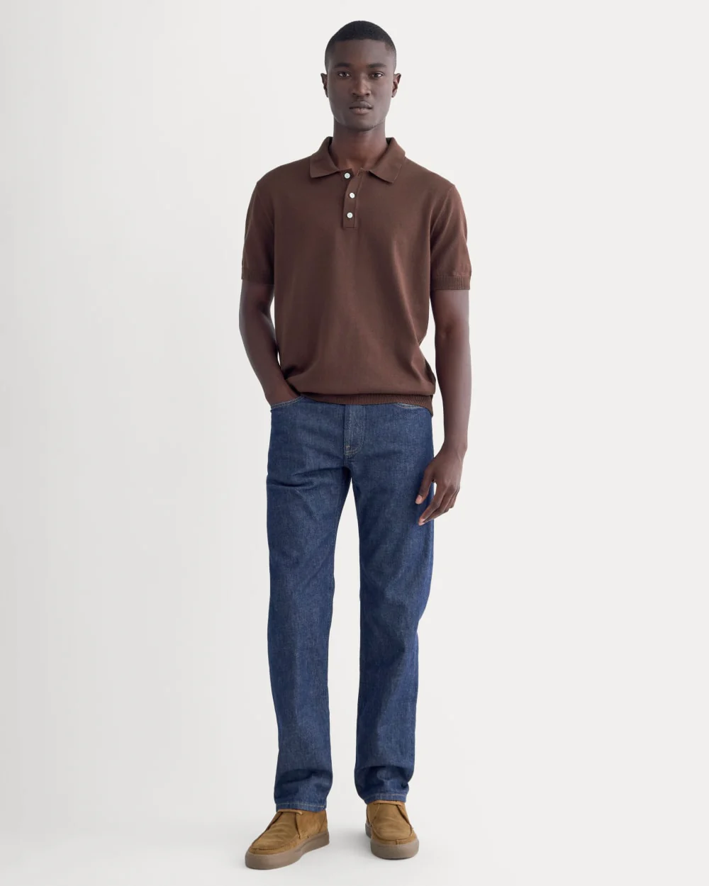 No-Sweat Polo | Dark Mahogany