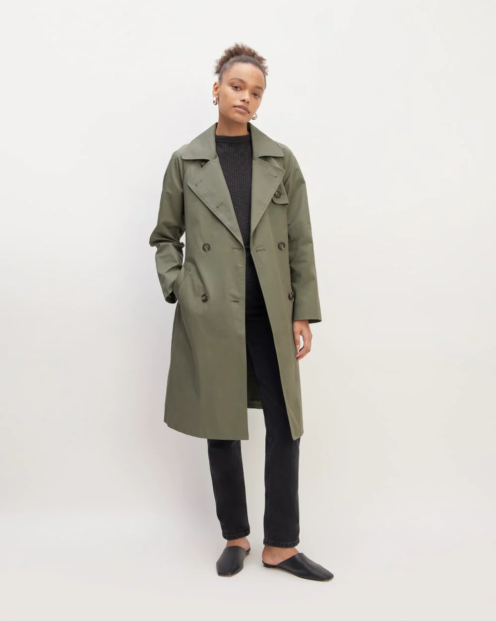 The Trench Coat | Pewter Green