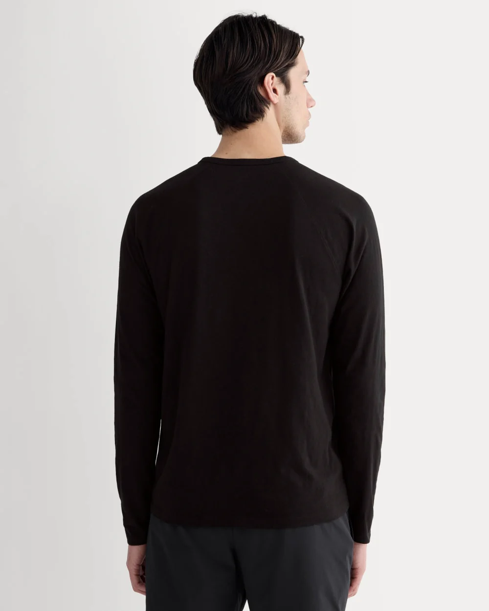 The Rec Long-Sleeve Crew | Black