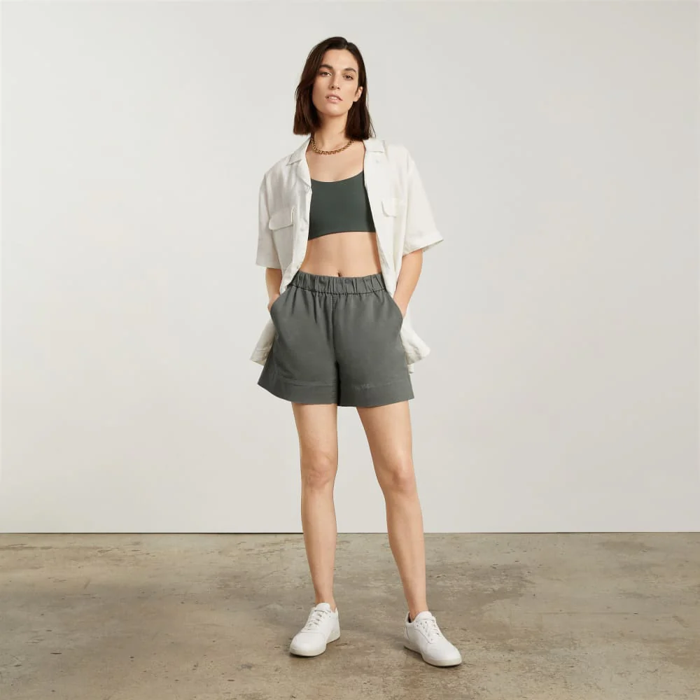 The Easy Short | Pewter Green