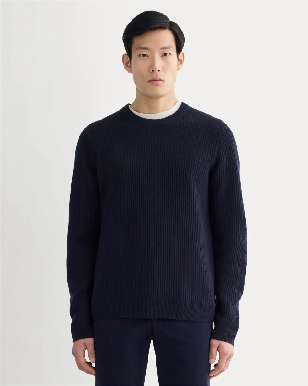 The Fisherman Crew in Wool Cashmere |  Navy
