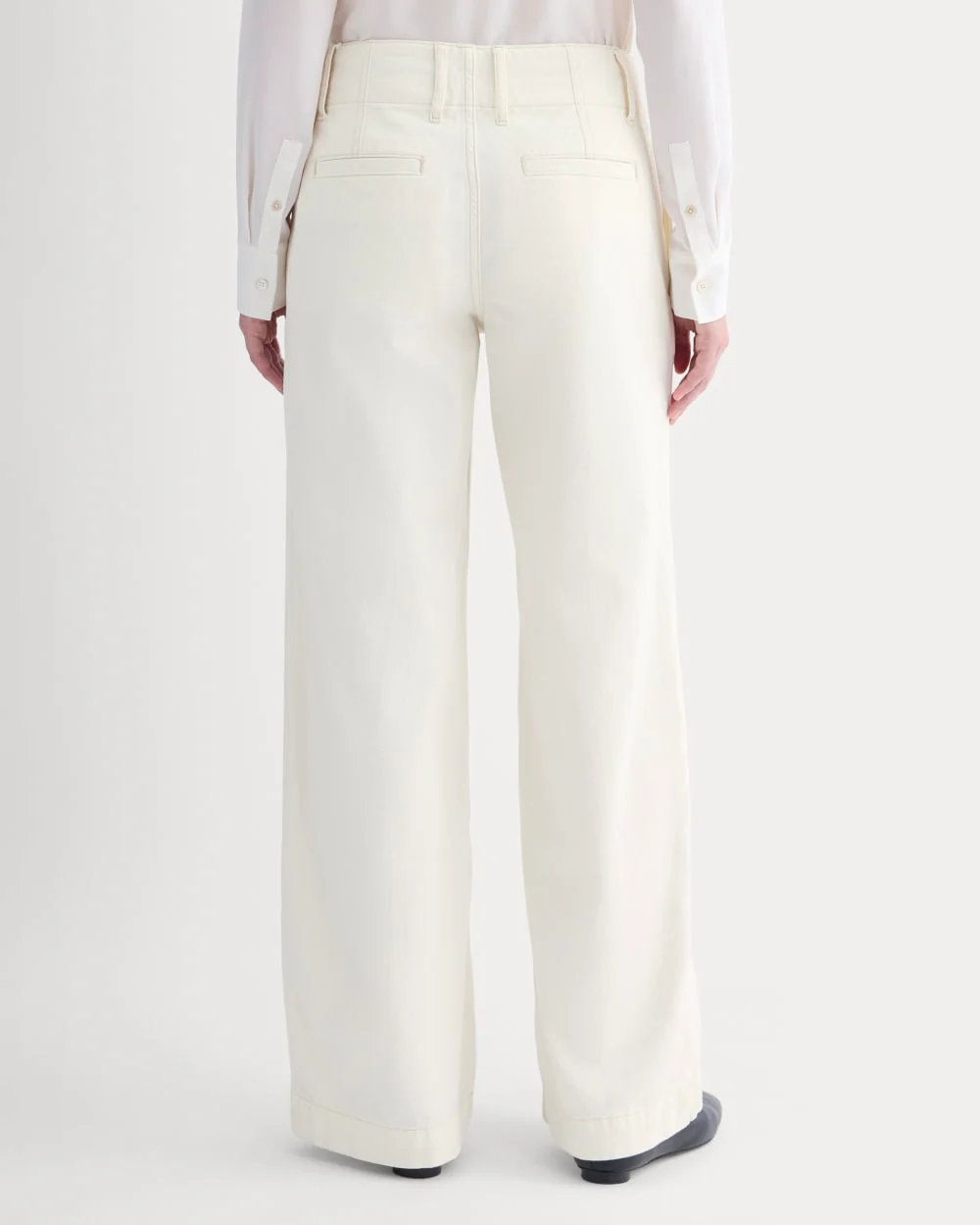 The Mid-Rise Trouser Jean | Ecru
