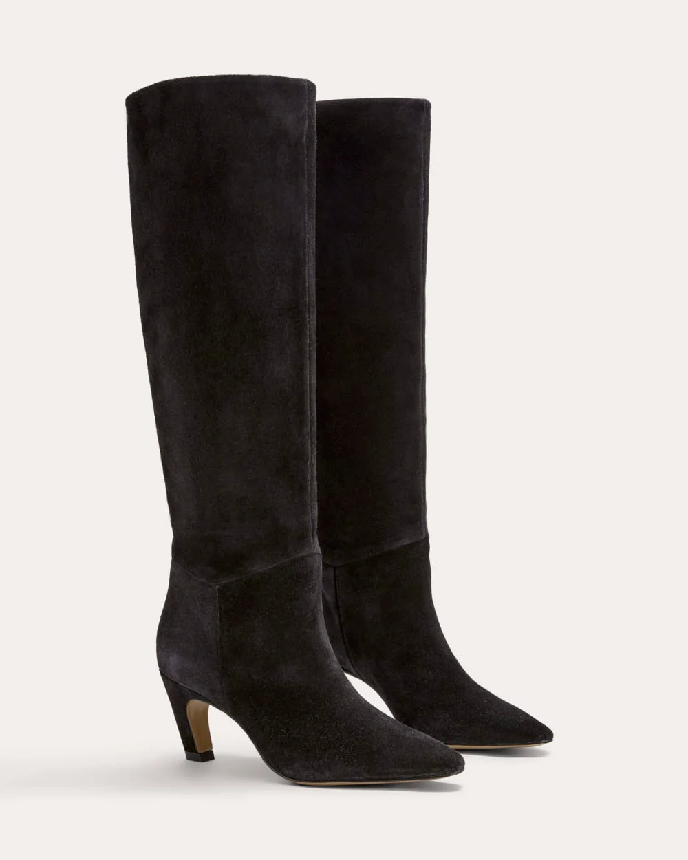 The Banana Boot | Black Suede