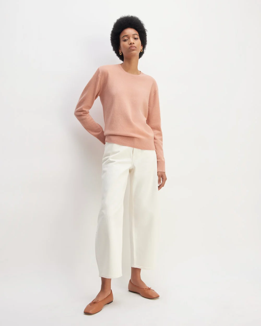 The Classic Crew in Cashmere | Blush Pink