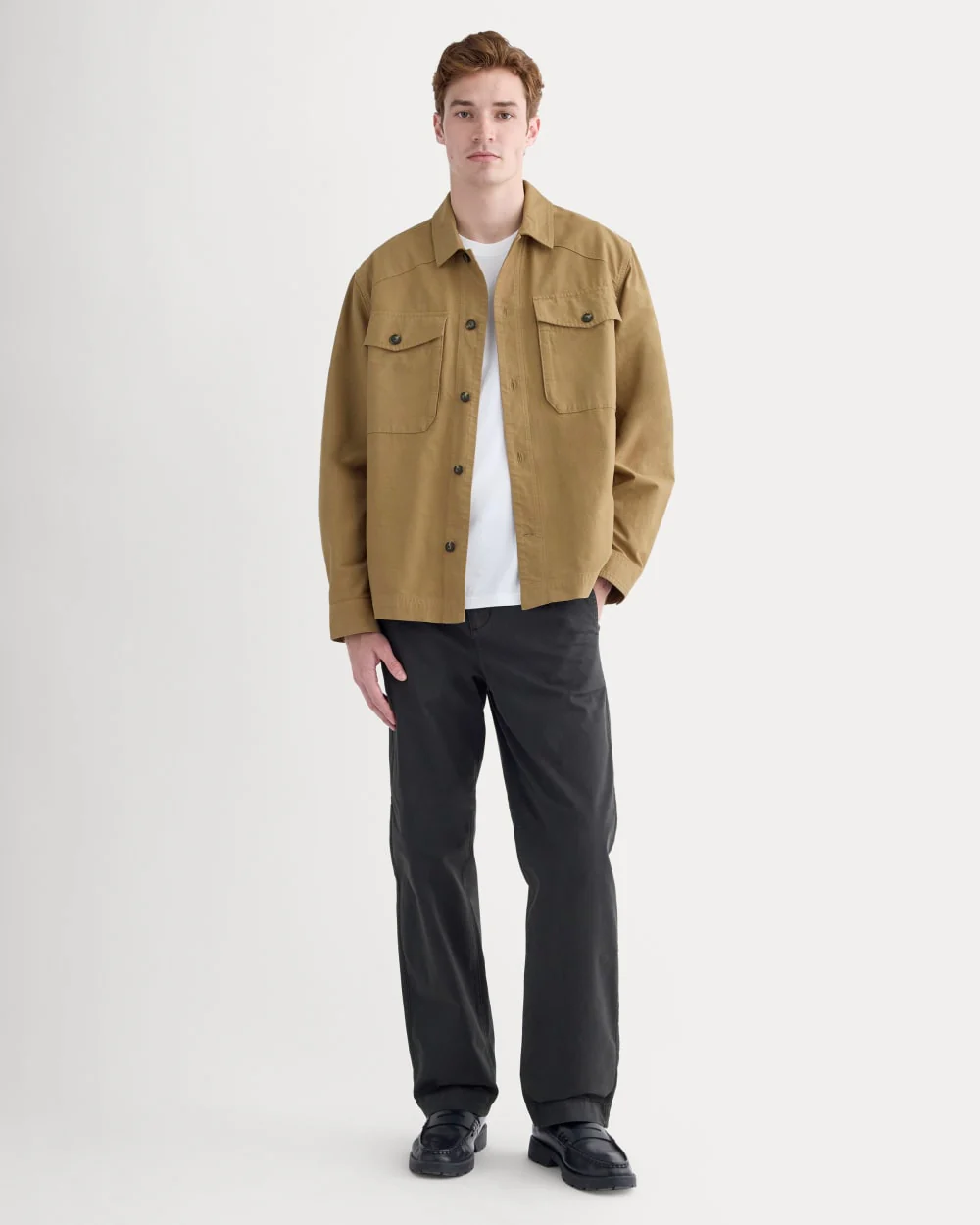 Utility Shirt Jacket | Aged Brass