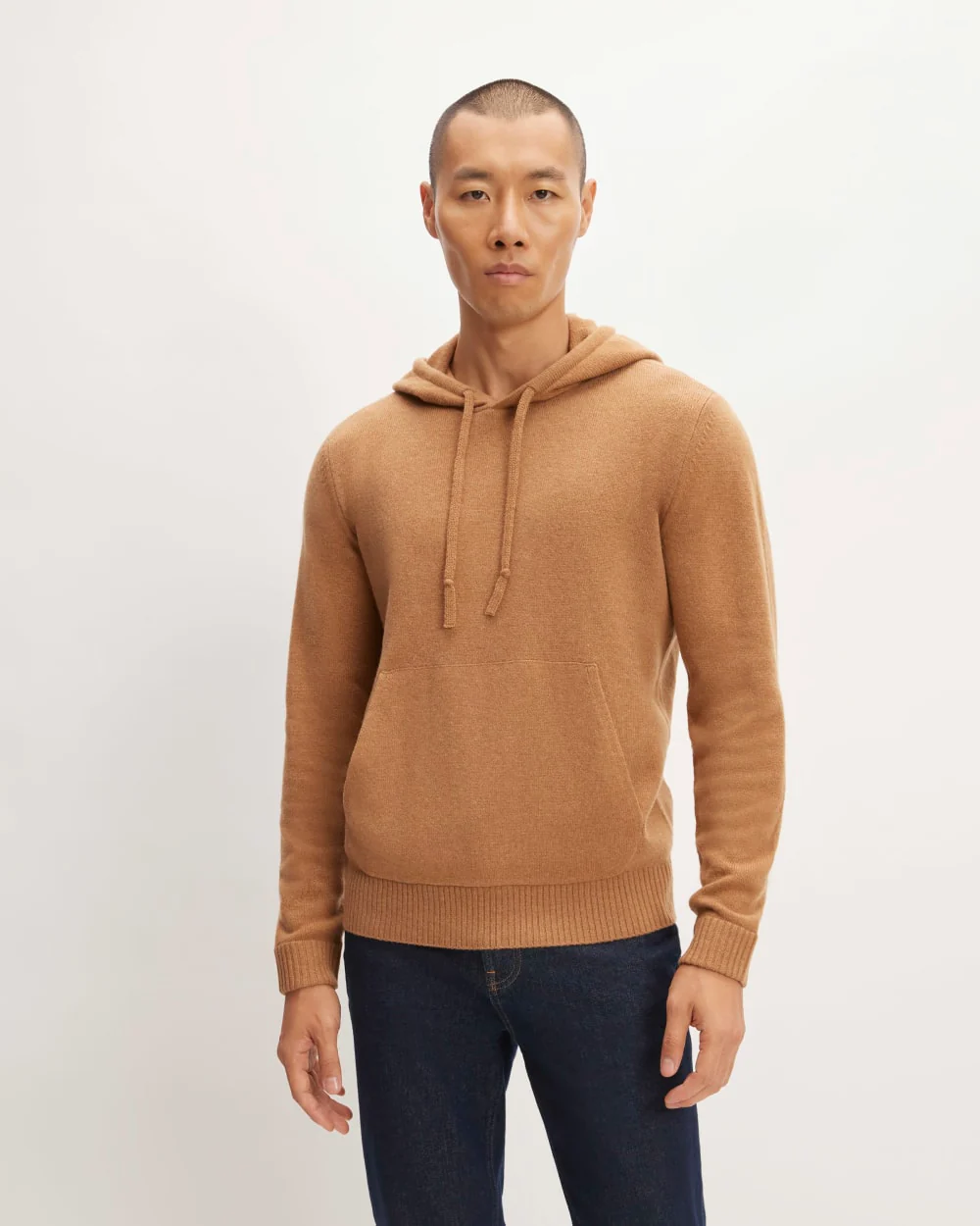 The Felted Merino Hoodie | Deep Camel