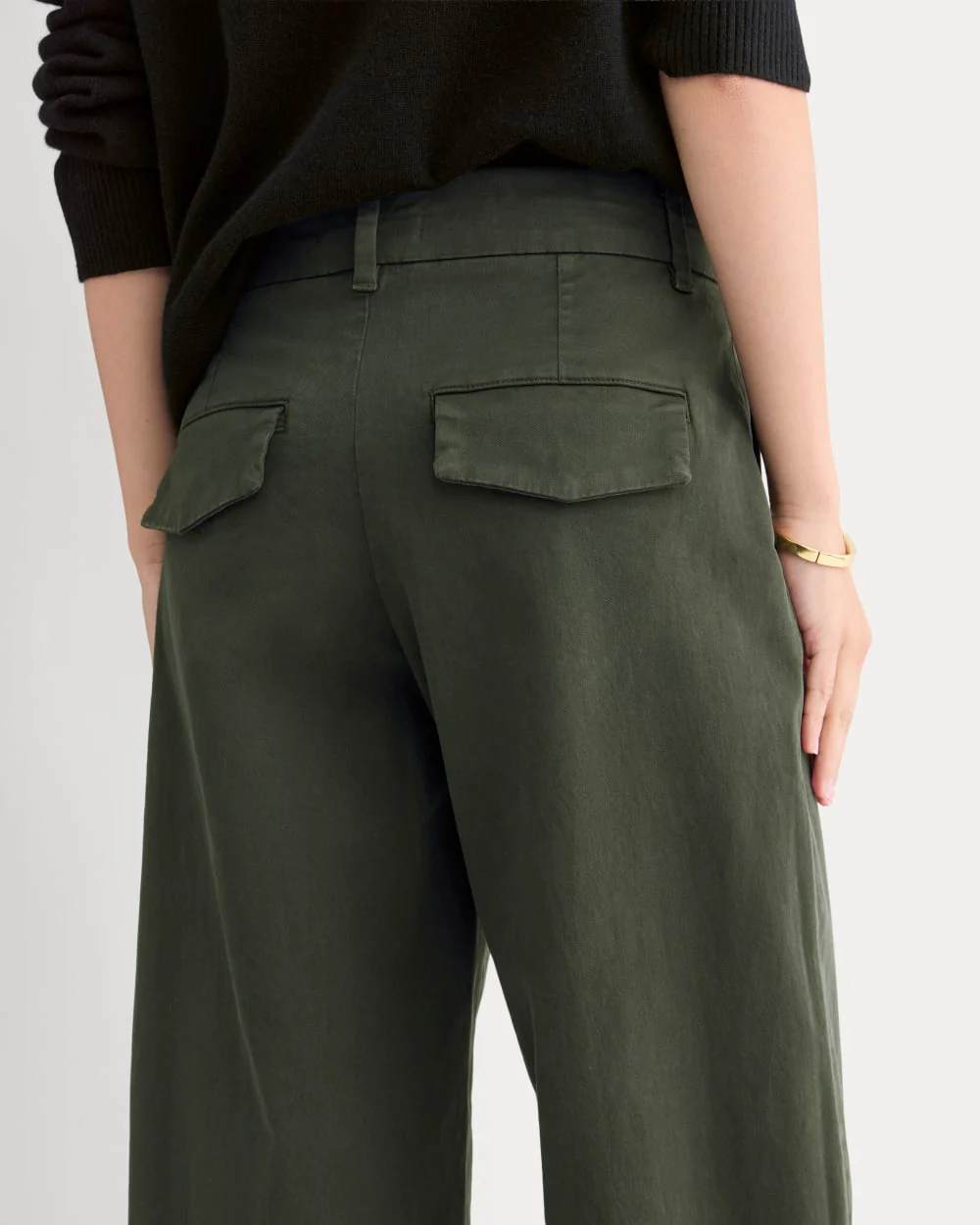 Cotton Twill Chino | Dark Green