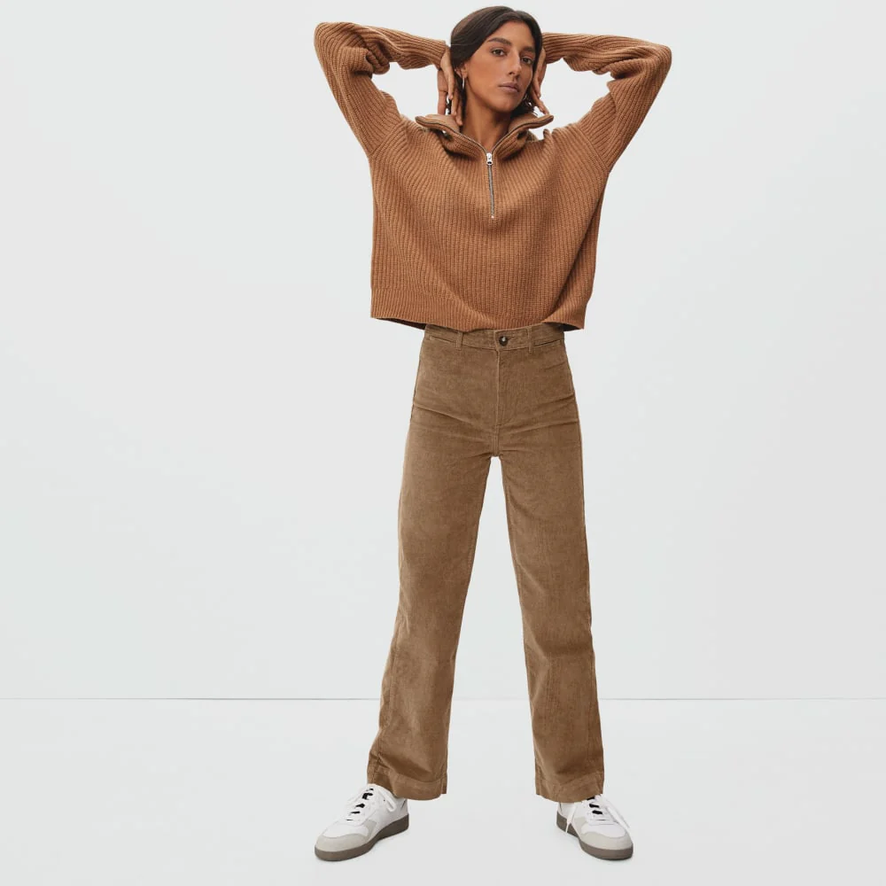 The Corduroy Wide-Leg Pant | Toasted Coconut