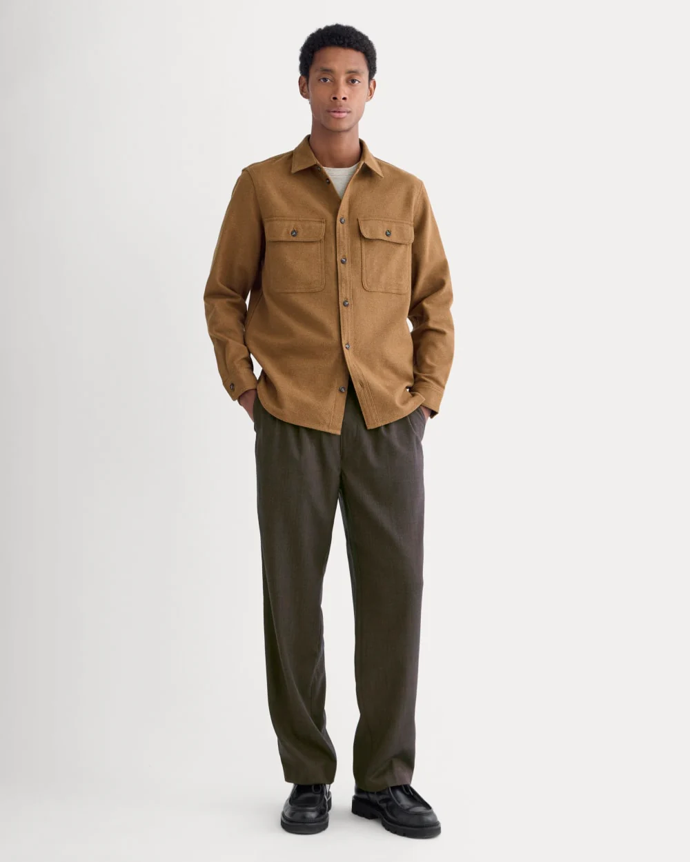 The Heavyweight Overshirt | Uniform | Heathered Toffee