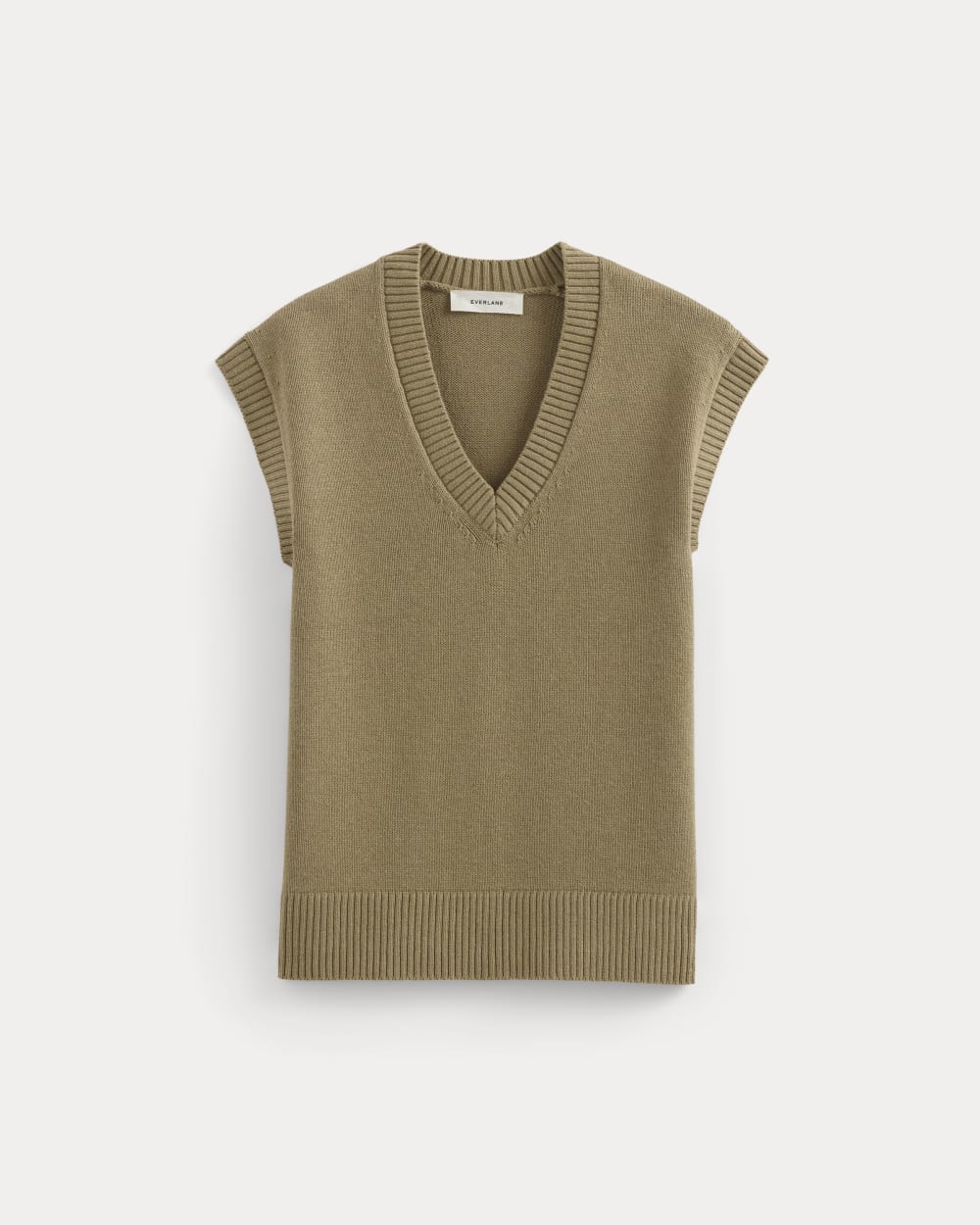 The Boxy Vest in Everyday Cotton | Dark Heathered Camel