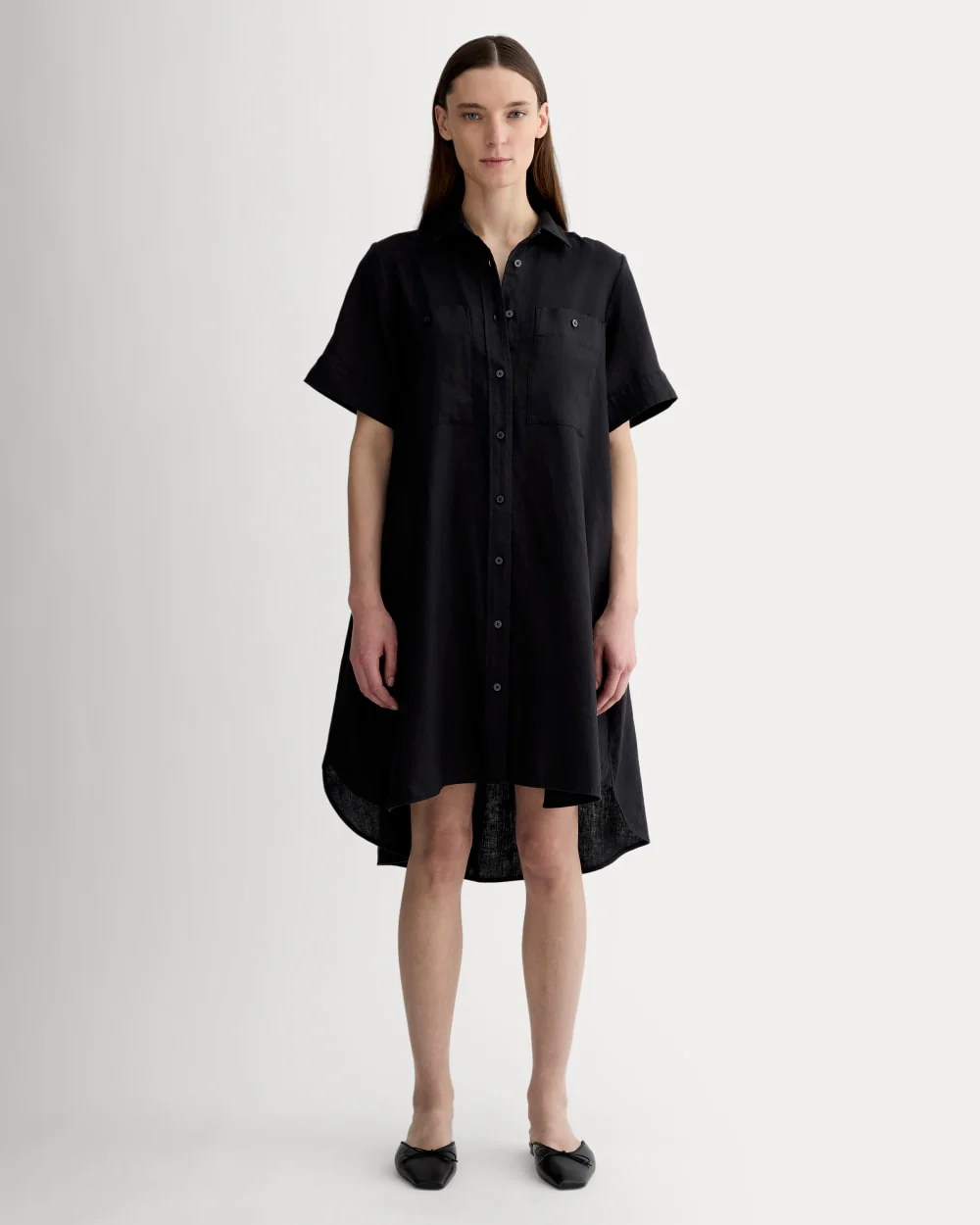The Daytripper Dress in Linen | Black